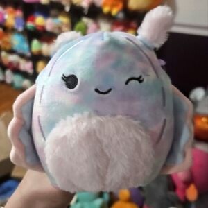 NWT Dottie the Sea Slug Squishmallow  tie-dye cotten candy colors 5"